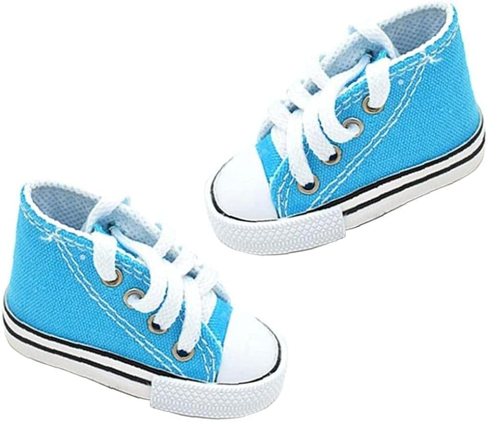 MAIGOU Zapatos de pájaro Mini Loro de Lona Zapatillas de Deporte de pájaro Colgando Jaula masticable jaulas Decoradas Jeans Azul-Azul Baifantastic