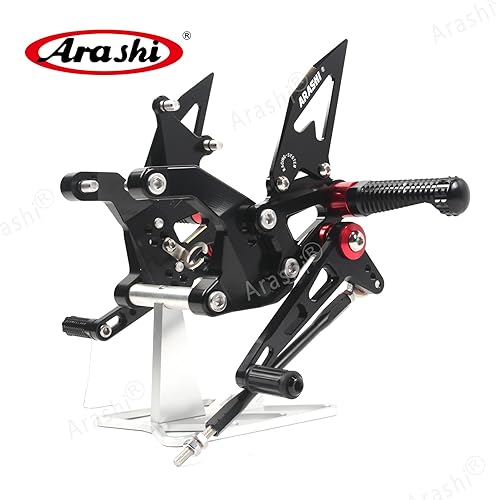 Miniatura 5 de Arashi Versión 20 Retrocesos para Kawasaki Z900 ZR900 2020-2022 Accesorios de motocicleta Reposapiés ajustables juego trasero Z ZR 900 Negro 2021
