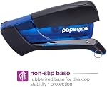 PaperPro Compact Classic Desktop Stapler, 15 Sheet Capacity, No Effort, One Finger, 80% Easier Stapling, Blue