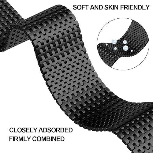 Miniatura 7 de Compatible con Galaxy Watch 1.811 inGalaxy Watch 3 1.772 inGear S3 Frontier Classic Band 0.866 in Acero inoxidable malla metálica Loop Correa