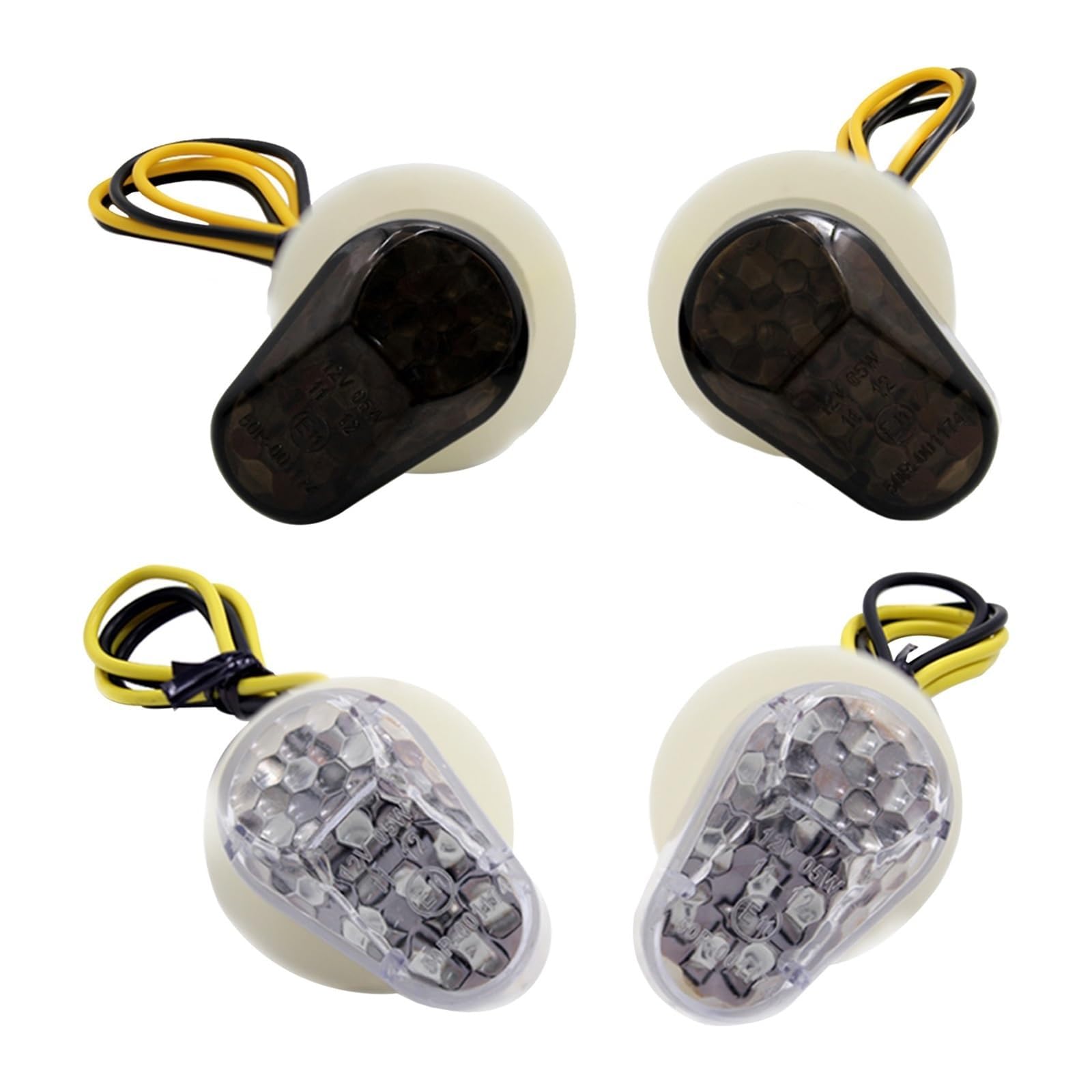Mini uniwersalne wskaźniki Dla Yamaha FZ6S Dla Fazer 600 2004-2010 Kierunkowskazy motocyklowe 12 V Kierunkowskazy motocyklowe Wskaźnik LED Migający Photoflash