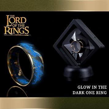 ​Lord of the Rings Glow-in-the-Dark One Ring Replica Collectible for Fans & Cosplayers for Fantasy Enthusiasts