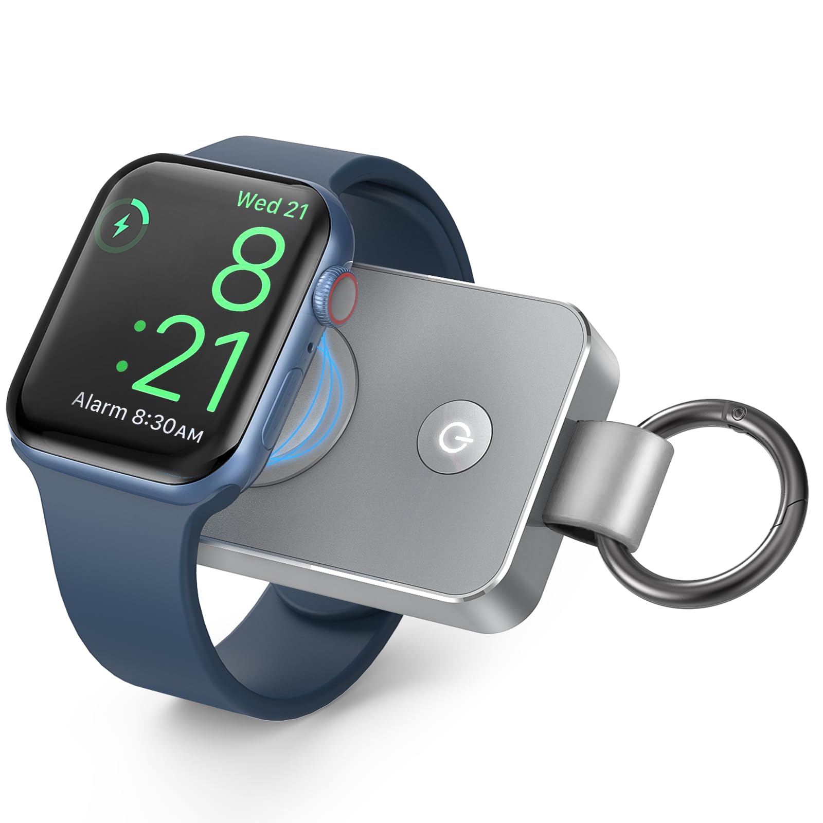 i.VALUX 2000mAh Portable Wireless Charger for Apple Watch Series 11/10/9/8/7/6/5/4/3/2/Ultra 1,2.3/SE 3,Travel iWatch Charger USB C Charging Keychain Smart Power Bank Gift Tech Gadgets