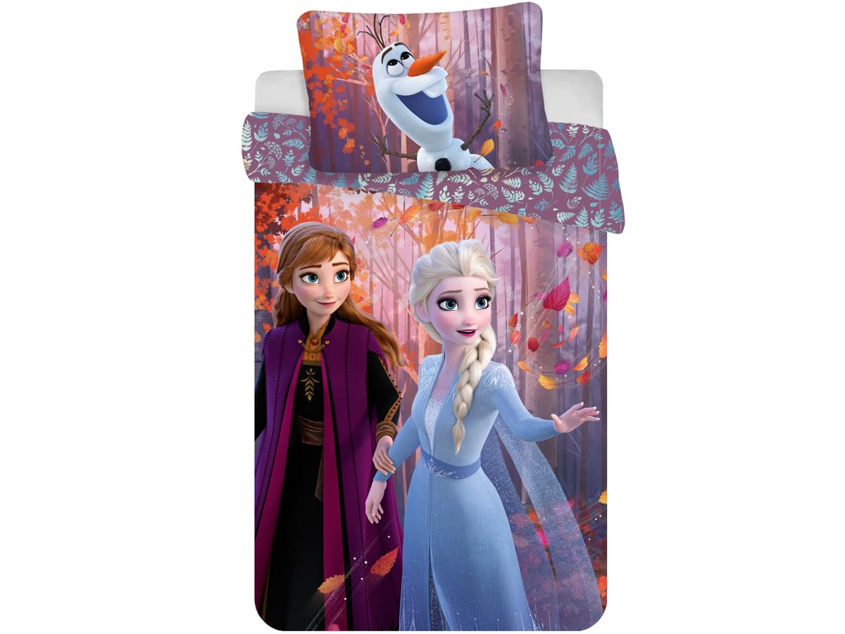 Jerry Fabrics Pink Disney Frozen 2 Bedding Set Duvet Cover 140 X 200 Cm And Pillowcase 70 X 90 Cm 100% Cotton