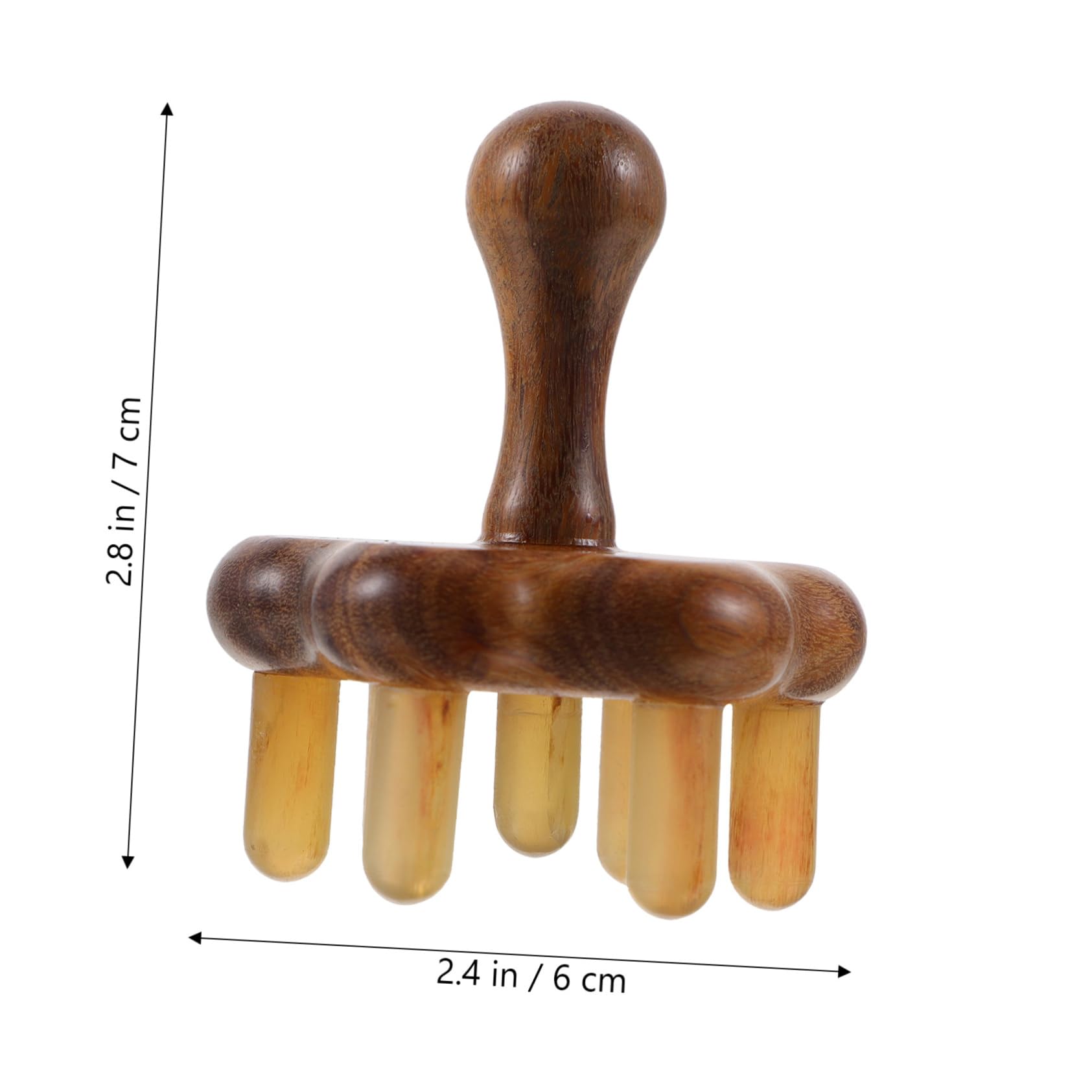 BCOATH 1pc Massage Comb Scraping Massage Tool Smoothing Shampoo Scalp Massager Hair Comb Home Massager Horn Comb Ox Horn Massager Face Hand Held Massager Handheld Acupoint Massager Horns