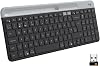 Logitech K580 Slim Multi-Device Wireless Keyboard, Compact Modern, Phone Holder, 24 Months Battery Life, 10 m Usage Distance, Bluetooth Turkish Q Keyboard, Black