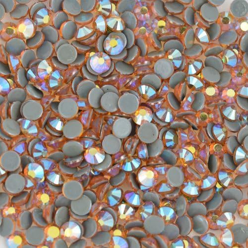 Premium PELLOSA Machine Cut Rhinestone Hot Fix SS-16(3.8mm-4.0mm) AB Topaz 10 Gross