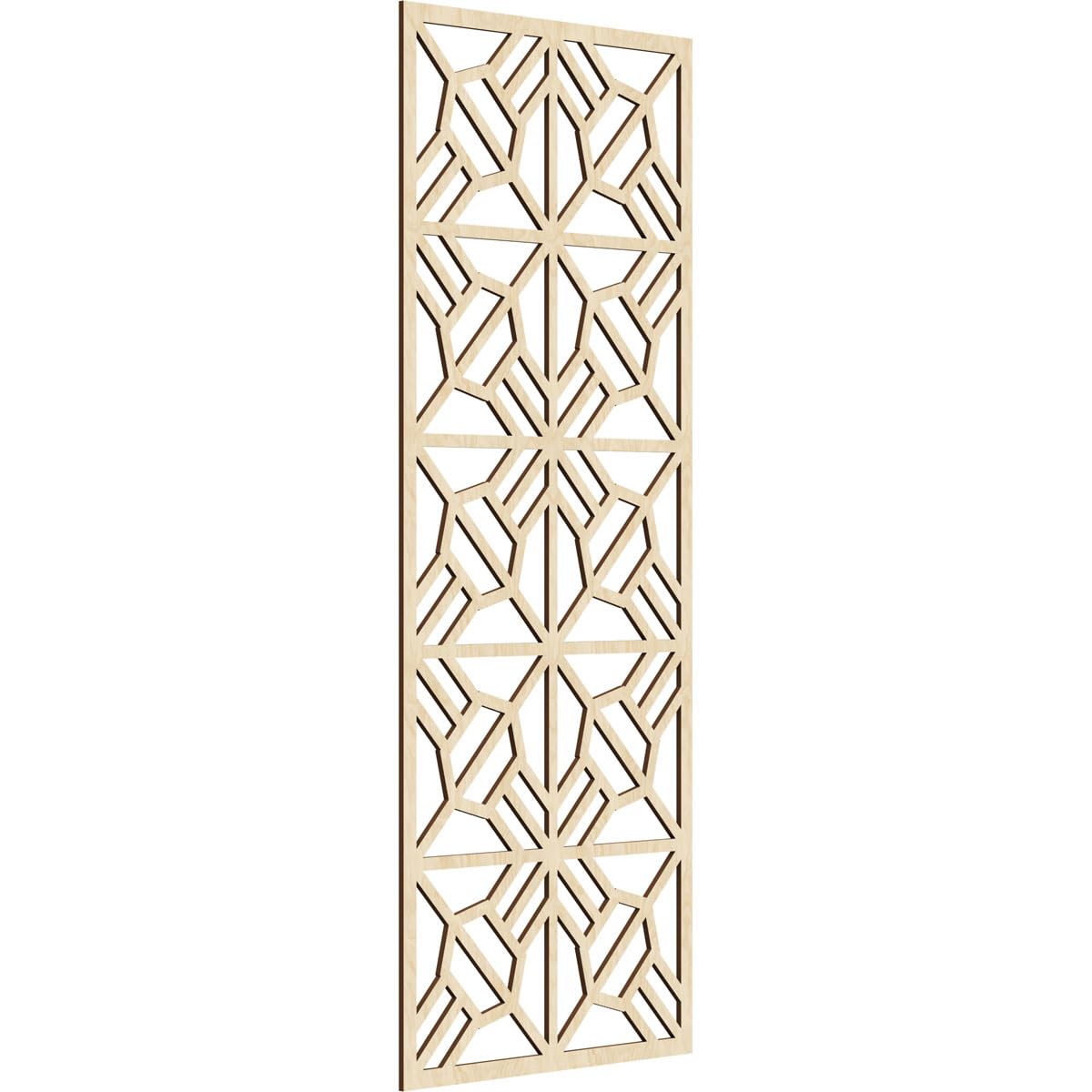 23 3/8"W x 59 3/8"H x 1/4"T Auburn Decorative Fretwork Wood Wall Panels, Birch