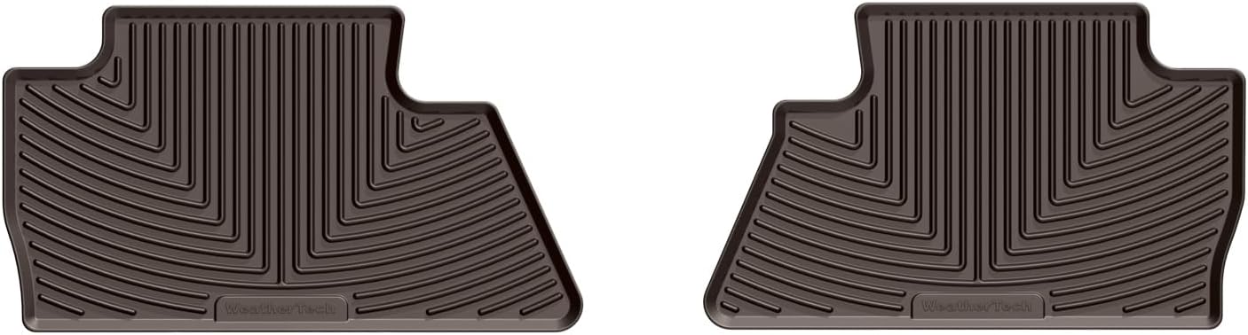 WeatherTech All-Weather Floor Mats for GMC Sierra 1500, Silverado 2500HD/3500HD, Sierra 2500HD / 3500HD - 2nd Row (W311), Black