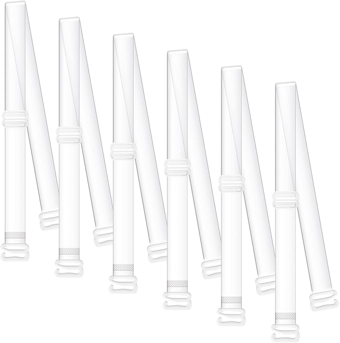 PHLSTYLE Clear Bra Straps (12mm for Strapless and Dancewear)