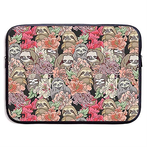 Custodia per laptop, perché bradipi Fiori Borsa