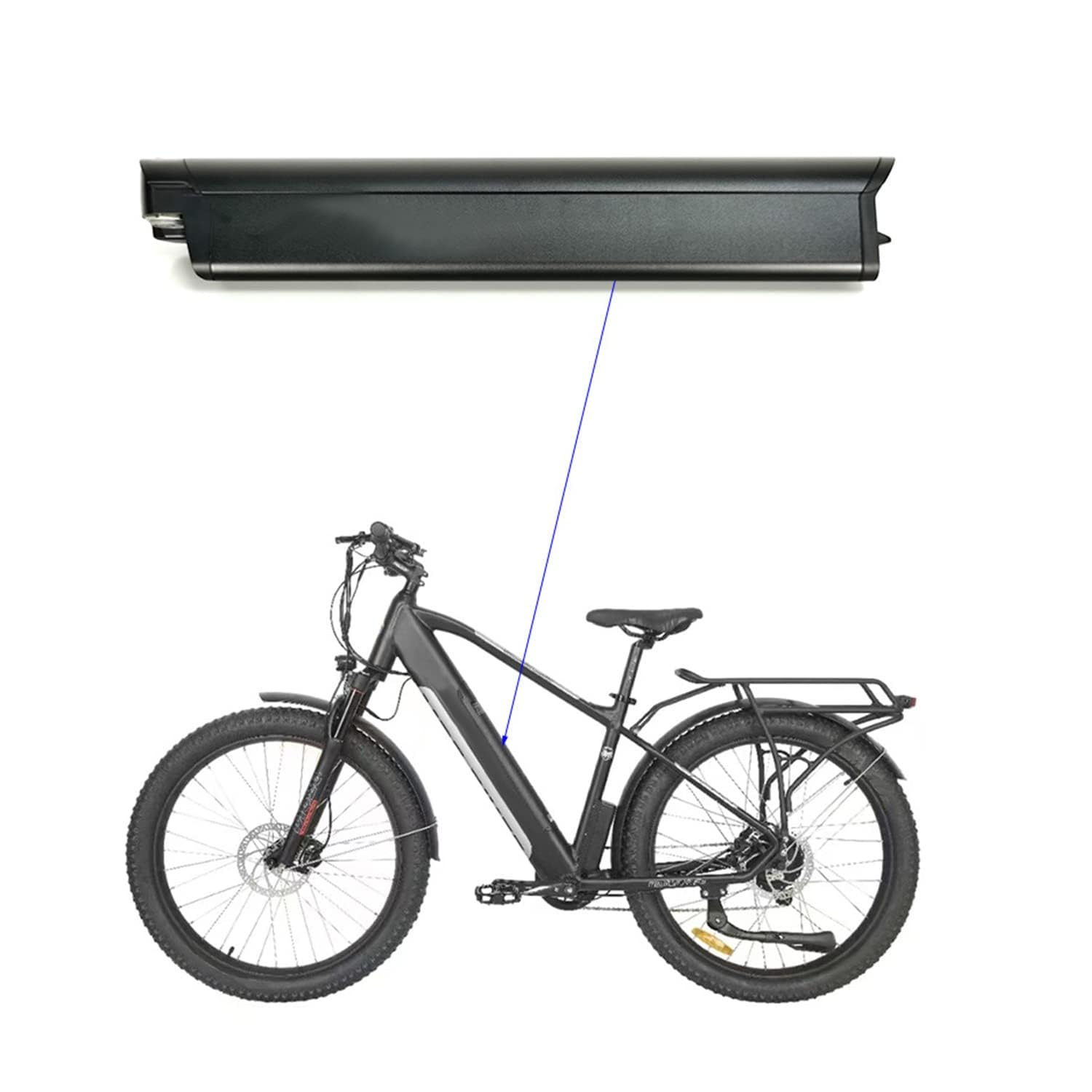 36V 14Ah 504Wh Batterie de vélo électrique pour Megamo ridon 10 Reention EEL Mini pour zundapp Lithium E-Bike Batterie avec Chargeur & BMS de vélo électrique pour Megamo Lane USX