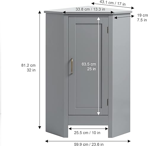 Miniatura 6 de Teamson Home Mercer - Armario de piso de esquina