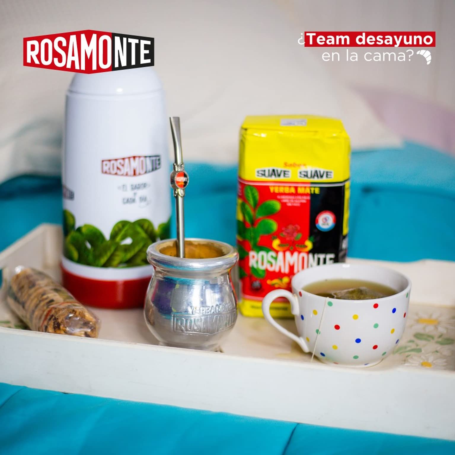 Rosamonte Yerba Mate Tè Suave 3kg | Set Mate Argentino | Bevanda disintossicante ed energetica