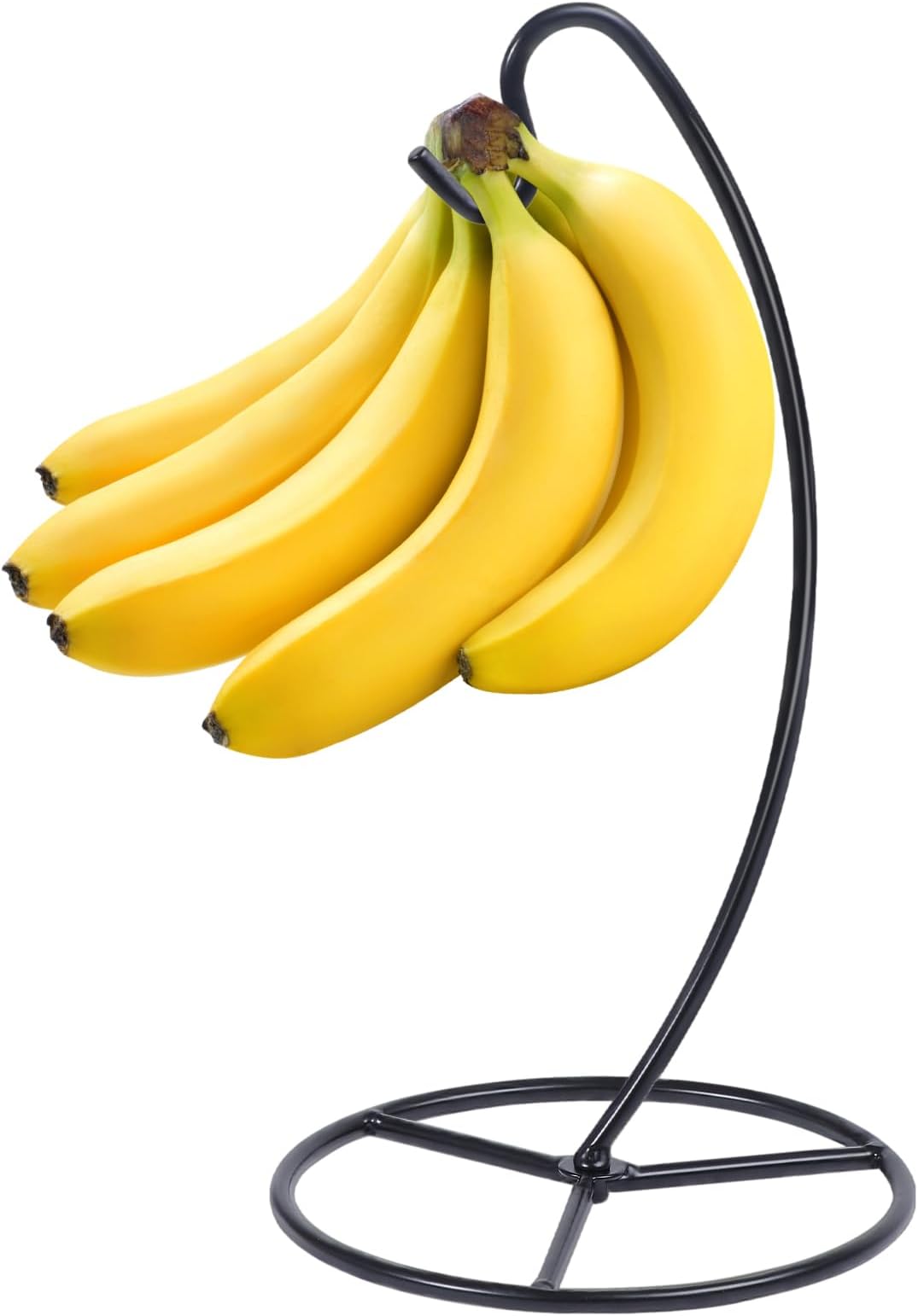 Amazon.com: JS Gourmet Bamboo Banana Stand with Stainless Steel Hanging ...