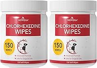 Vista 10 de NOVEHA Toallitas para mascotas, toallitas formuladas para mascotas, para pliegues faciales y de dedos, axilas, tamaño de 3 x 2 pulgadas