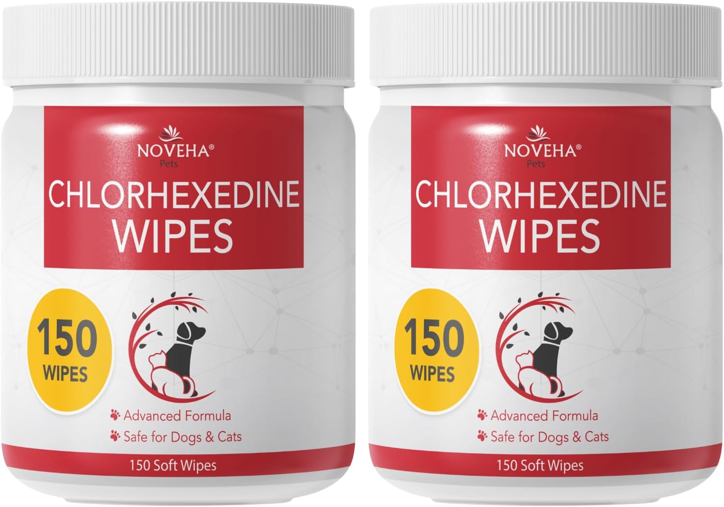 Pet Wipes - Formulated Pet Wipes - for Facial and Finger Folds, Underarms - 3" x 2" Size (300 Counts)