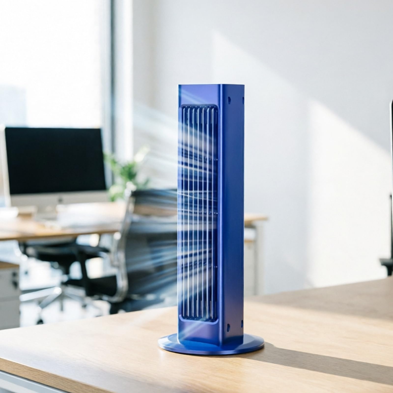 Ventilatore portatile a torre da tavolo a 3 velocità USB Plug in piccolo ventilatore con base stabile dispositivo di raffreddamento per camera da letto uffici cucina tavolo piccolo interno