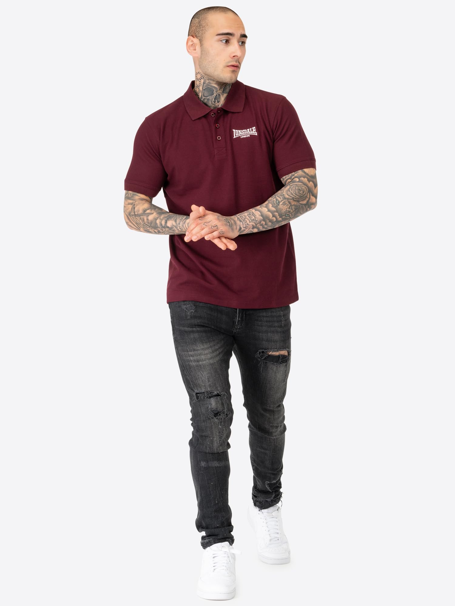 Lonsdale Herren Poloshirt Normale Passform Doppelpack LINGHOLME