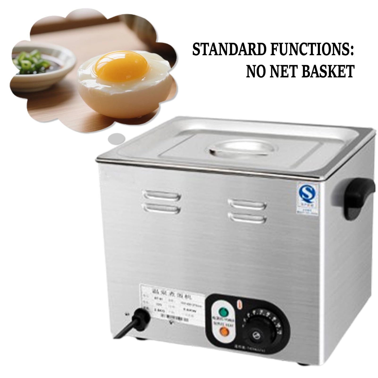 Hervidor De Huevos Inteligente De Aguas Termales, Capacidad para 60 Huevos, Control Preciso De Temperatura, DiseñO Antiescaldaduras, Ideal para Negocios De Desayunos A