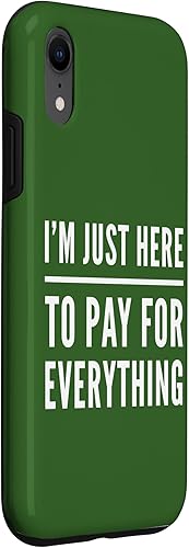 Miniatura 3 de Just Here to Pay Funny Parent Dad Mom Fathers Mothers Day Case for iPhone XR