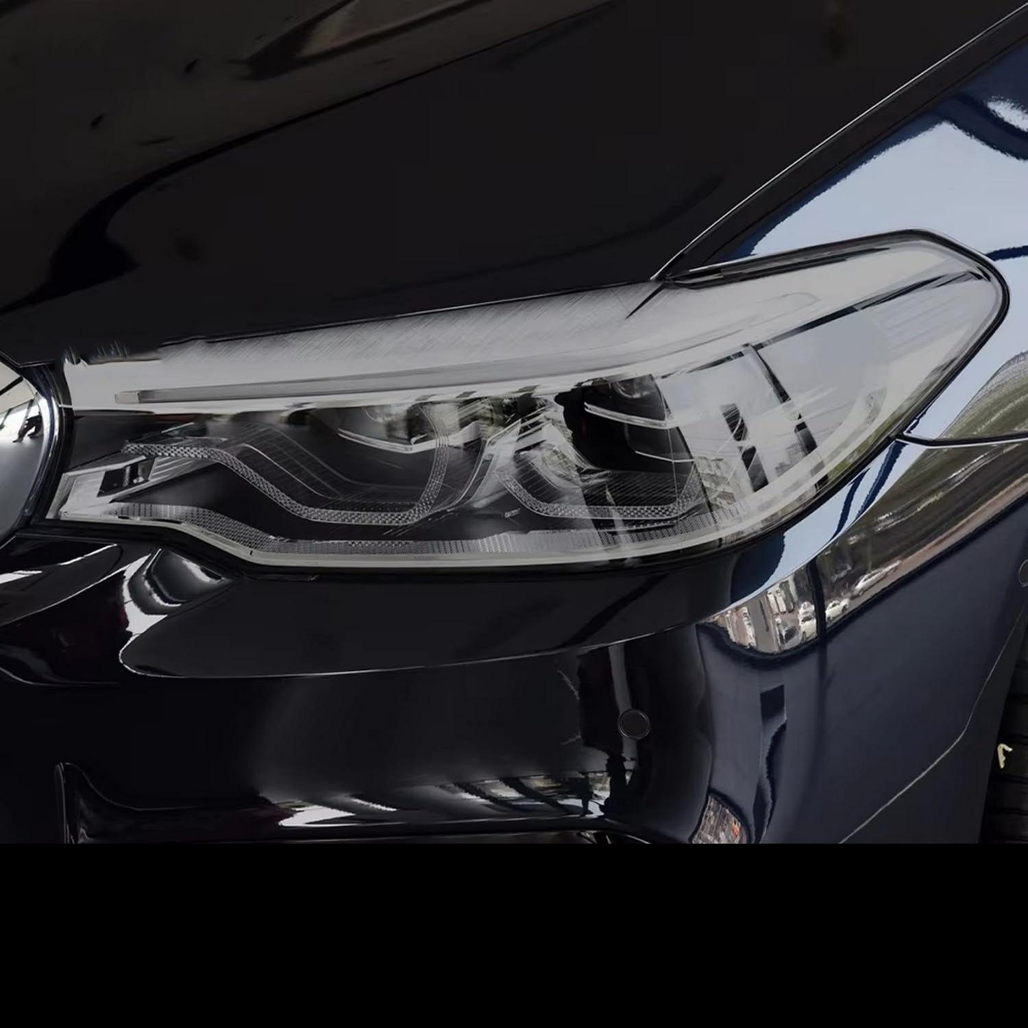 Films de protection teintés noirs phares arrière BMW Série 5
