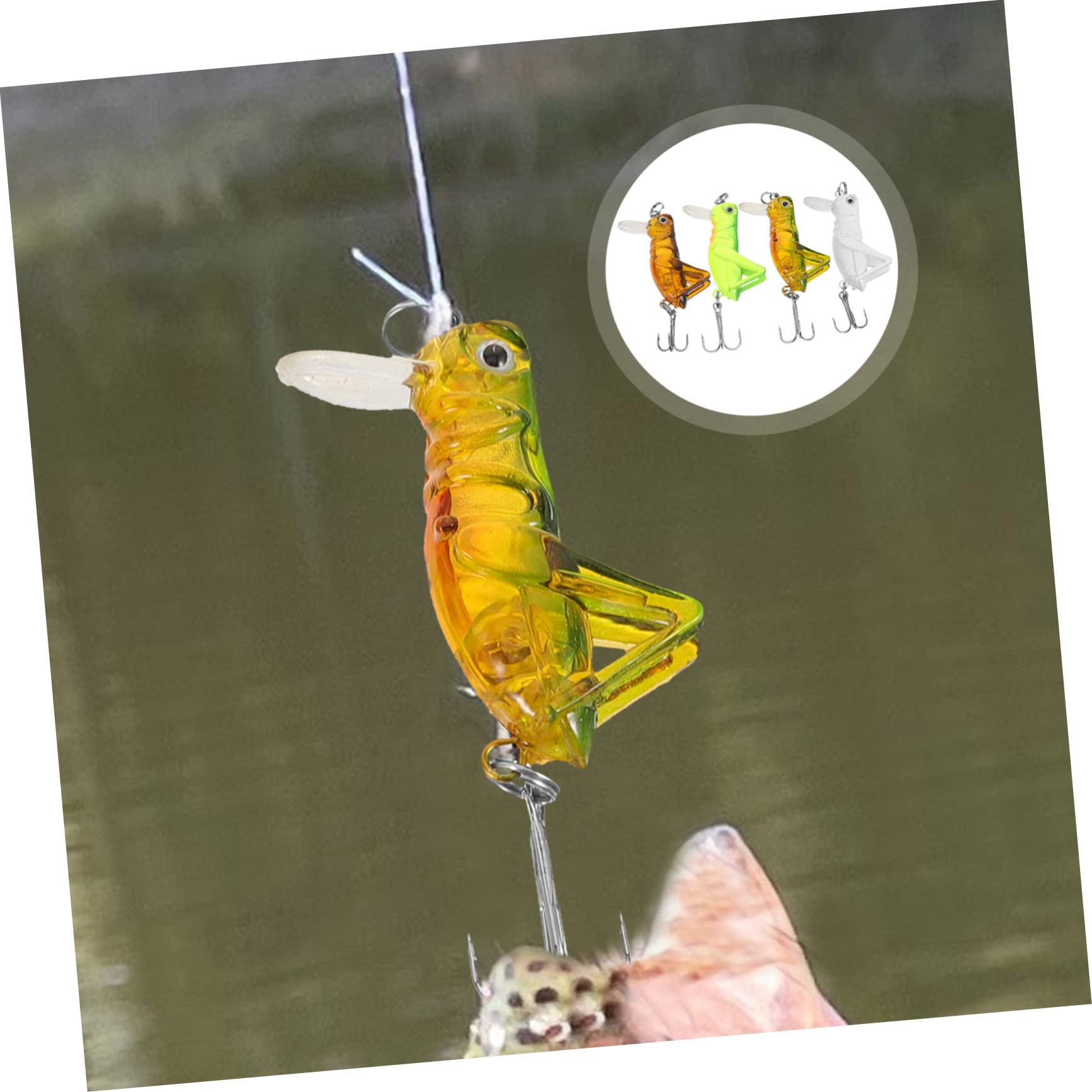 SUPVOX Lot De 5 Appâts Artificiels Résistants À Lusure pour La Pêche Appâts Souples Mixtes pour Attirer Différents Poissons 4 Pièces X 5