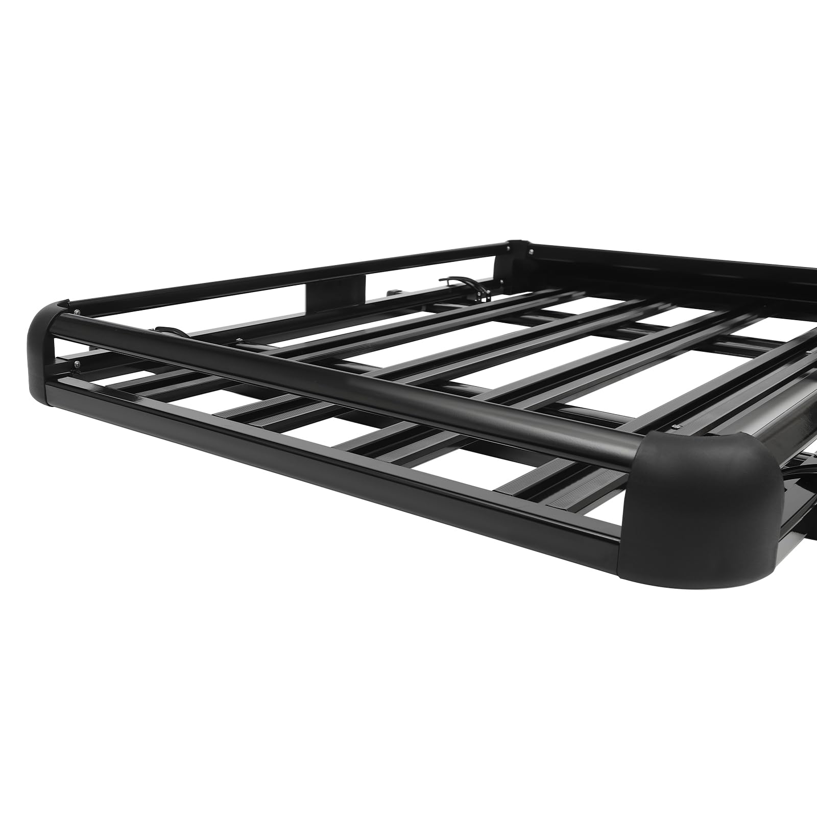 Porte-bagages de toit de voiture, bac à bagages, pour modèles SUV avec porte-bagages intégrés, panier de toit universel, jusqu'à 150 kg, noir, 140 cm