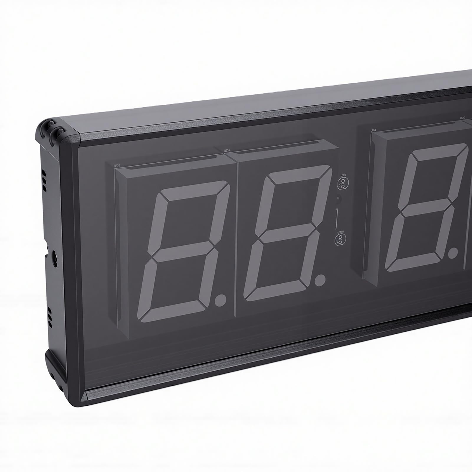 Minuterie de Gymnastique à LED, Grand écran de 15,5 Pouces, Minuterie D'intervalle D'entraînement Télécommandée avec Compte à Rebours, Chronomètre pour L'entraînement Physique