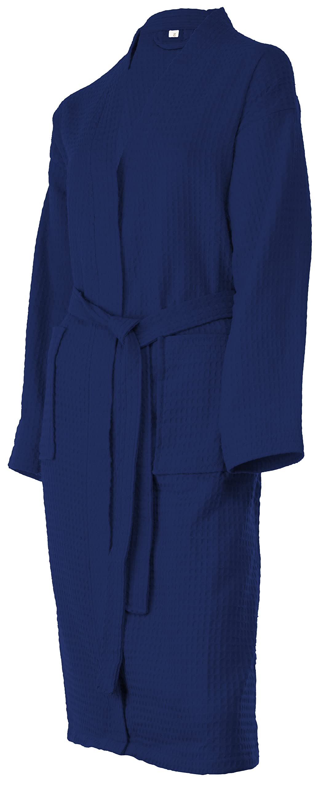 Brandsseller Peignoir de Bain Femmes & Hommes Piqué Coton Nid d'Abeille Peignoir léger Unisexe