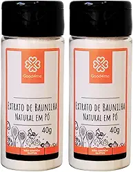Kit com 2 Potes de Extrato de Baunilha Natural em Pó de 40g cada - Good4me