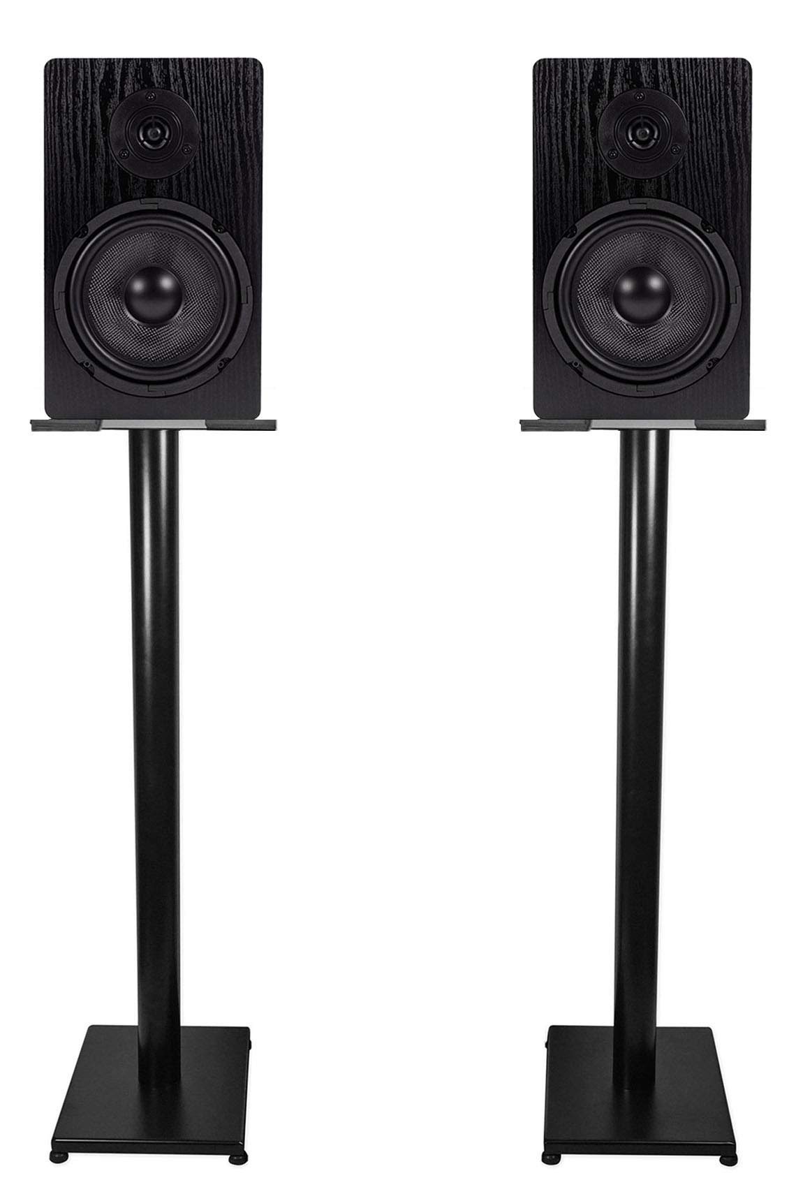 Rockville Bundle: (1) Pair RockShelf 68B 400w Black 6.5