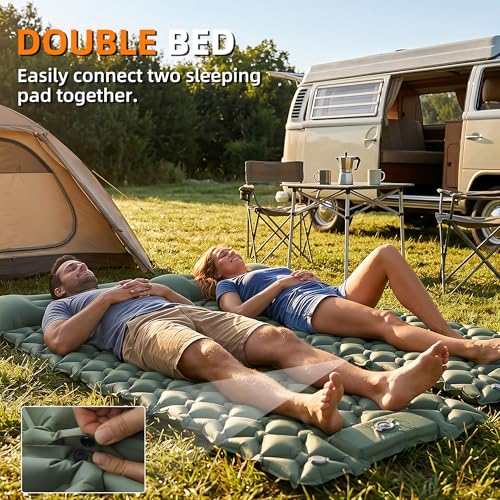 Ultralight Camping Sleeping Pad Mat, Compact Air Mattress for Backpacking - Image 4
