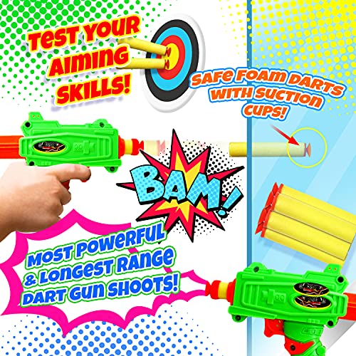 Ultra Foam Shot Mini Pistol Toy Gun (1 Guns Assorted) By Ja-Ru. Soft Small Foam Darts, Blaster Gun For Kids, Teen & Adults, Boys & Girls. Party Favor Birthday Gift Stocking Stuffers In Bulk. 5483-1P #TOP2