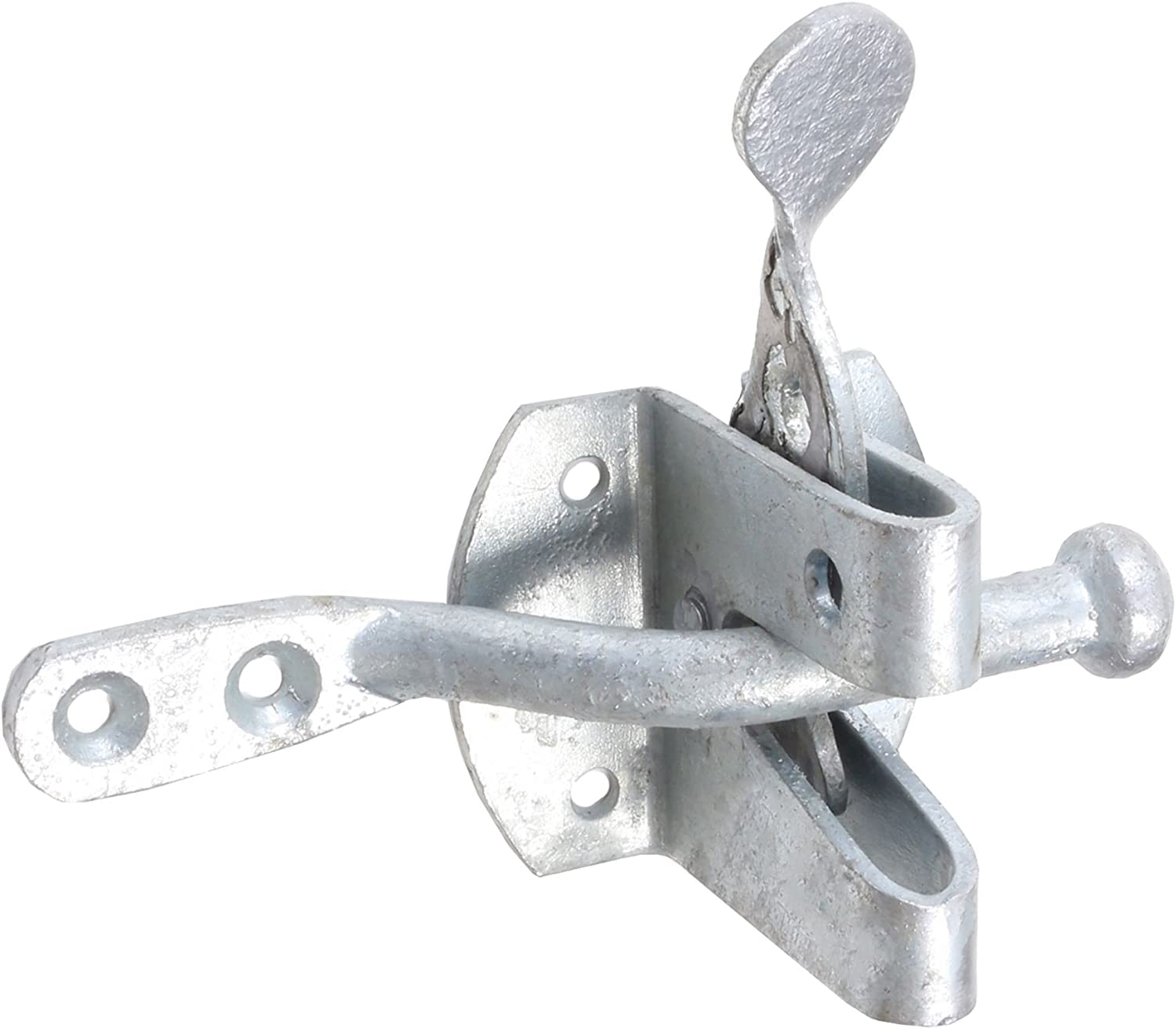 Dzina Heavy Duty Galvanised Auto Gate Latch/Catch Self-Locking Garden/Outdoor Lock
