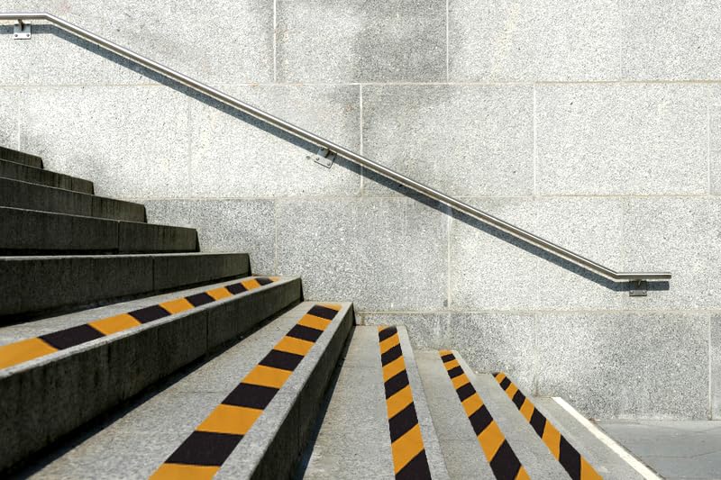 Anti Slip Tape Black/Yellow 2 inch x 66 ft, Non-Slip Strips Non Skid Safety Tape for Outdoor/Indoor Steps, Stairs, Traction Tread Staircases, Boats - Image 6
