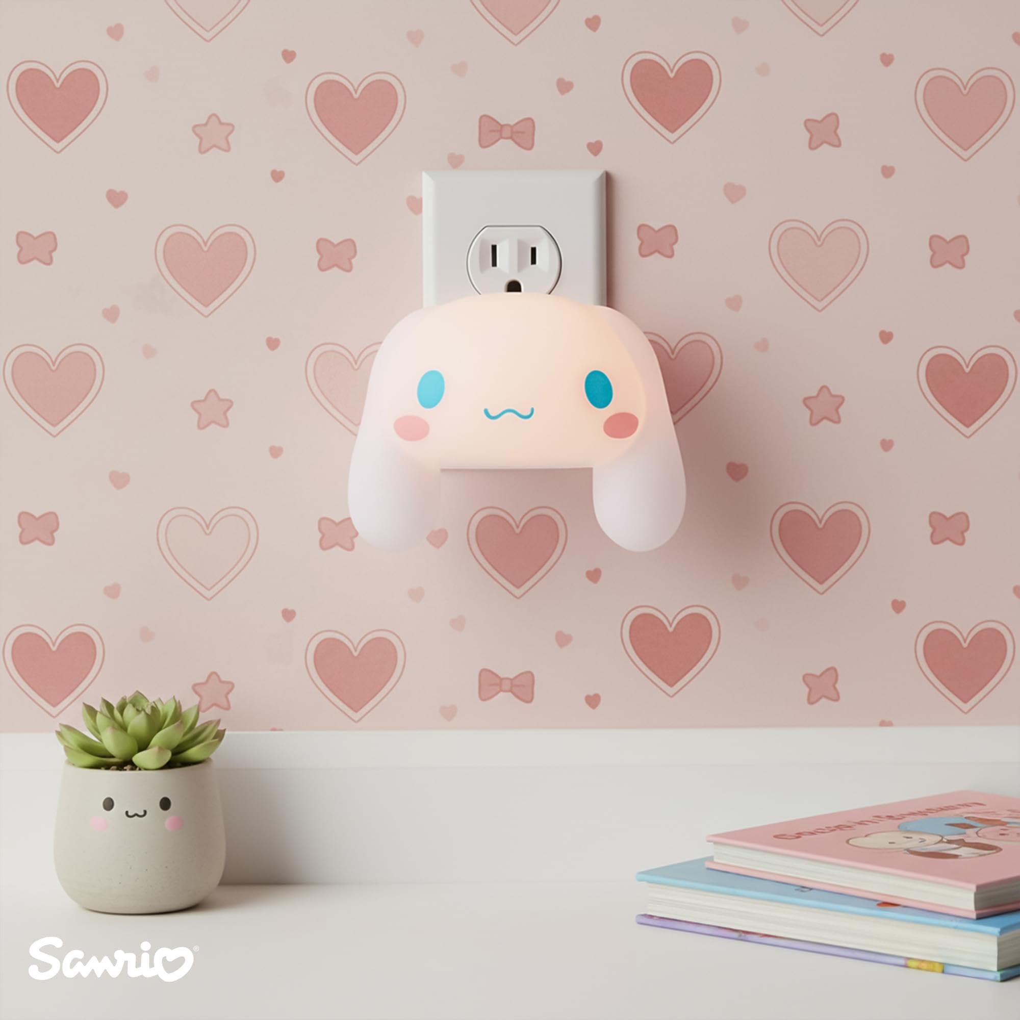 Amazon.com: Ukonic Sanrio Cinnamoroll Face Plug-in Nightlight, LED