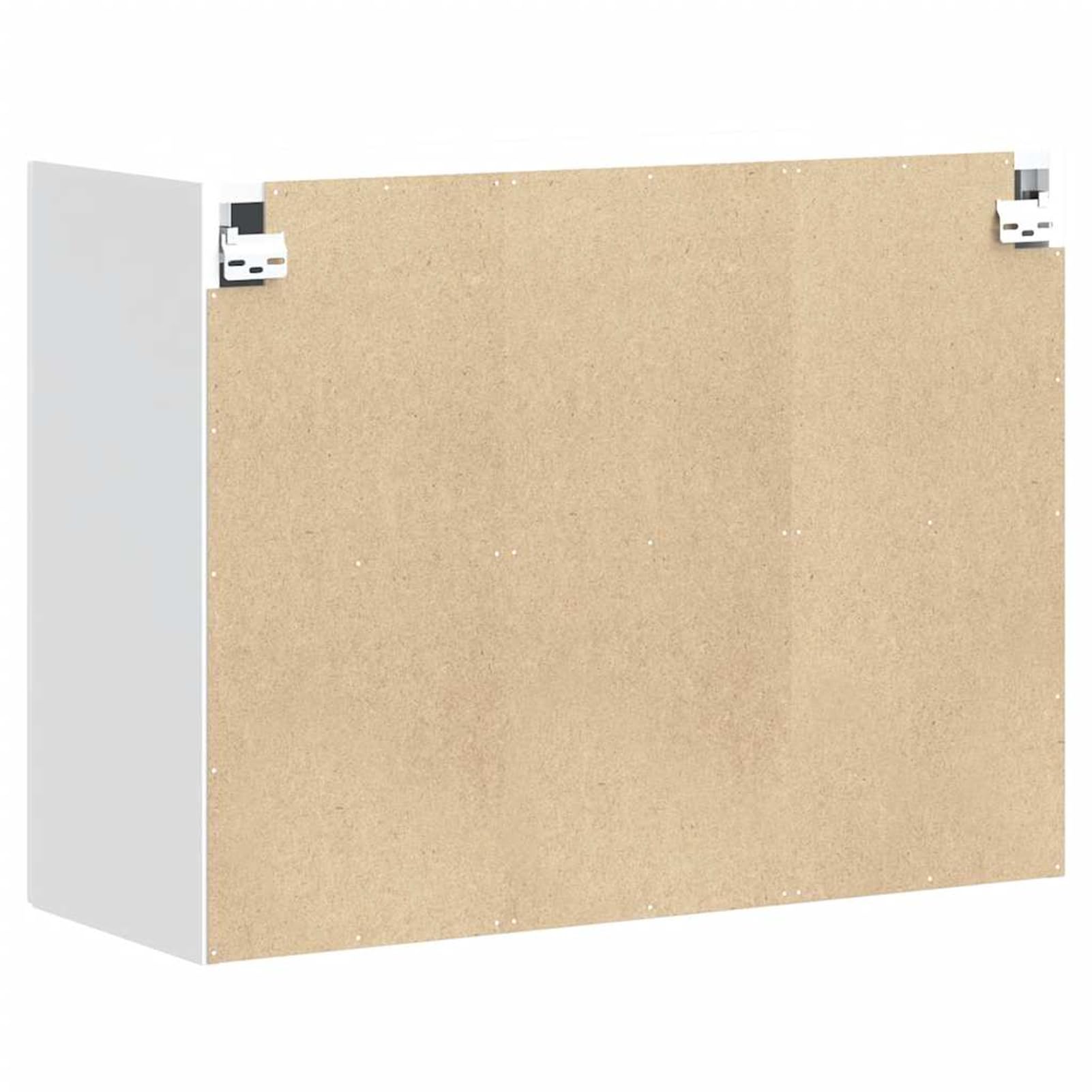 Homgoday Hochglanz-Weißer Küchen-Hängeschrank Kalmar aus Holzwerkstoff - 80 cm Breite, 60 cm Höhe, für Wohnzimmer und Schlafzimmer Model853589