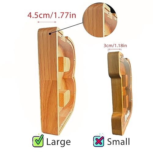 Miniatura 5 de Alcancía de letras de madera grande personalizada, banco de letras para niños, personalizado con nombre personalizado, se puede utilizar como regalo