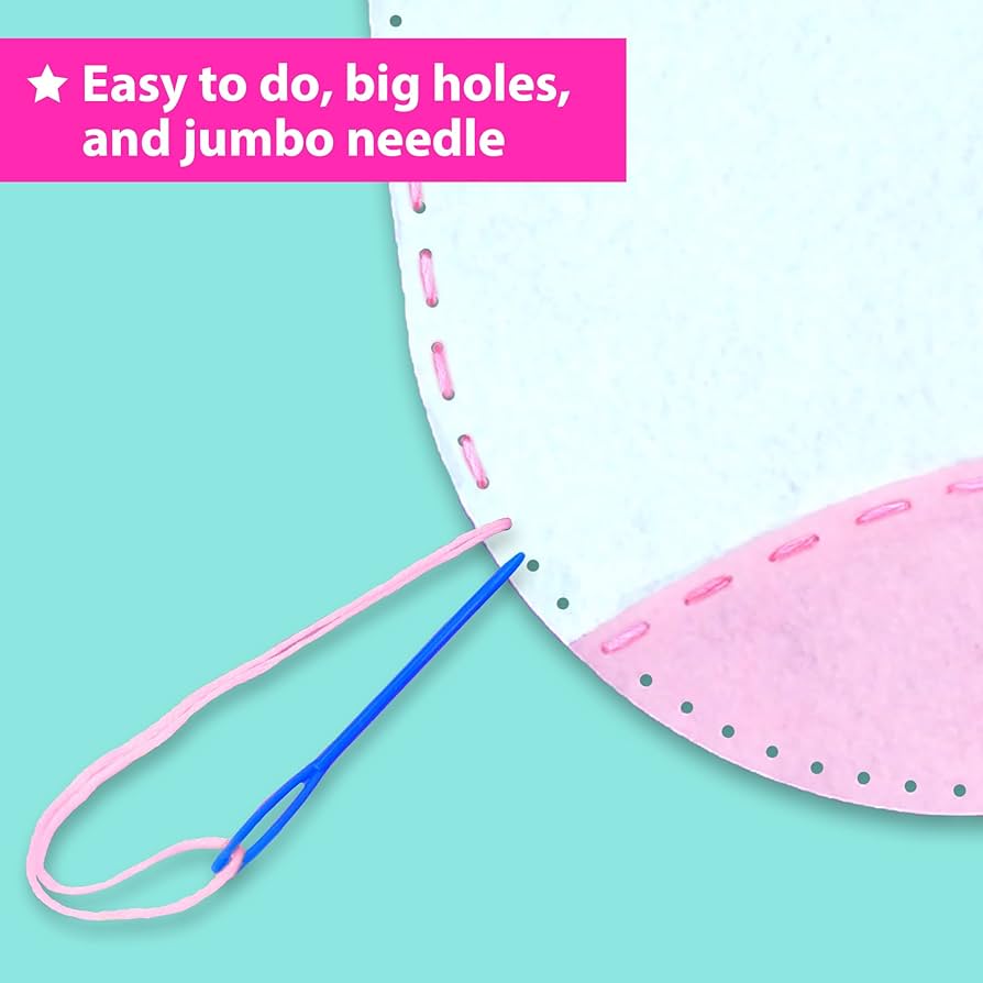 Klever Kits 7 Sewing Projects- My First Felt Sewing Kit- Easy DIY Wildlife Artworks Of Unicorn