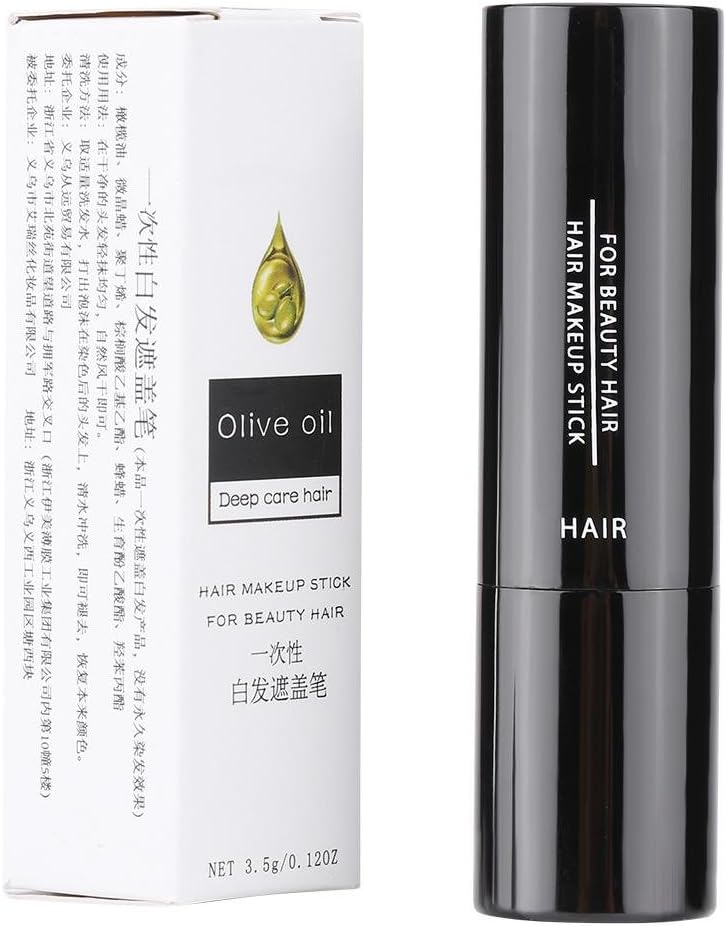 Hair Dye Pen, Hair Color Pen Temporary Lipstick Hair Dye Coloring White