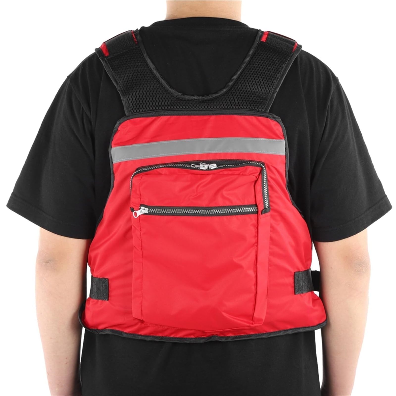 Giacca Galleggiante con Gilet Regolabile Multitasche da 40 a 80 kg | Gilet da Pesca con Multitasche Portaoggetti, Vestibilità Regolabile for la Sicurezza e il Comfort Degli Sport Acquatici