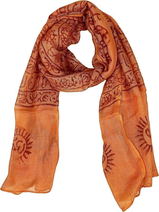 Agan Traders Women's 2025 Om Spiritual Soft Viscose Shawl Wrap Scarf (22