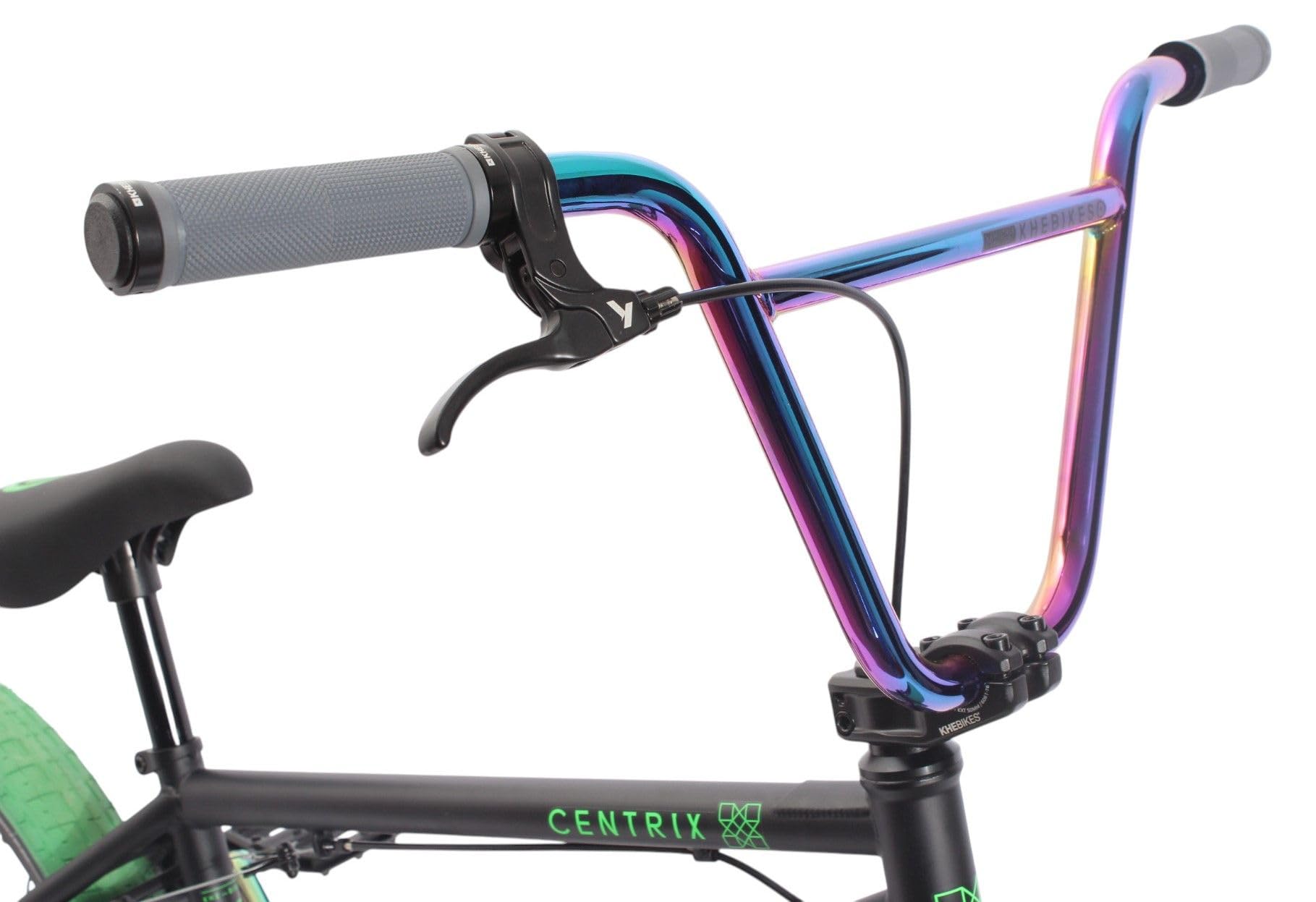 KHEbikes KHE Centrix BMX da 20 pollici – Parti Oil Slick – 10,6 kg – Rotore Affix – Manovella CrMo – Pneumatici da 2,4" – Bicicletta Freestyle per Street, Park, Pumptrack – Modello 2025 Qualità