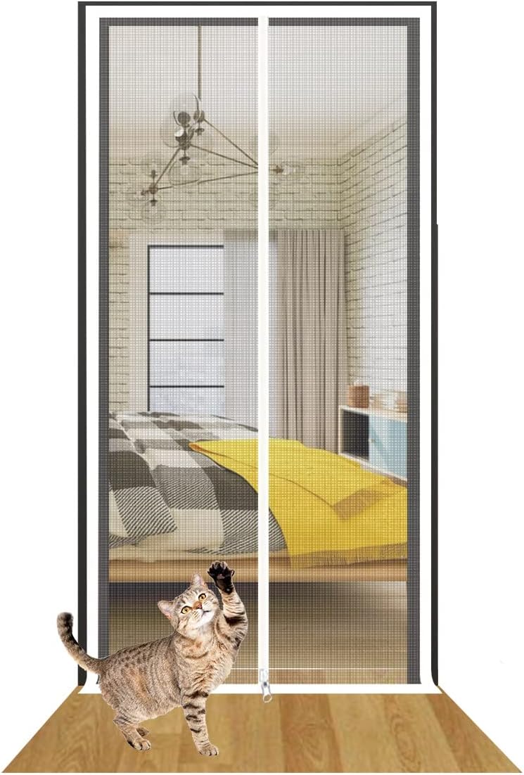 Partition Mesh Cat Door Screen Reinforced Heavy Duty Pet Screen Door Prevent Dogs