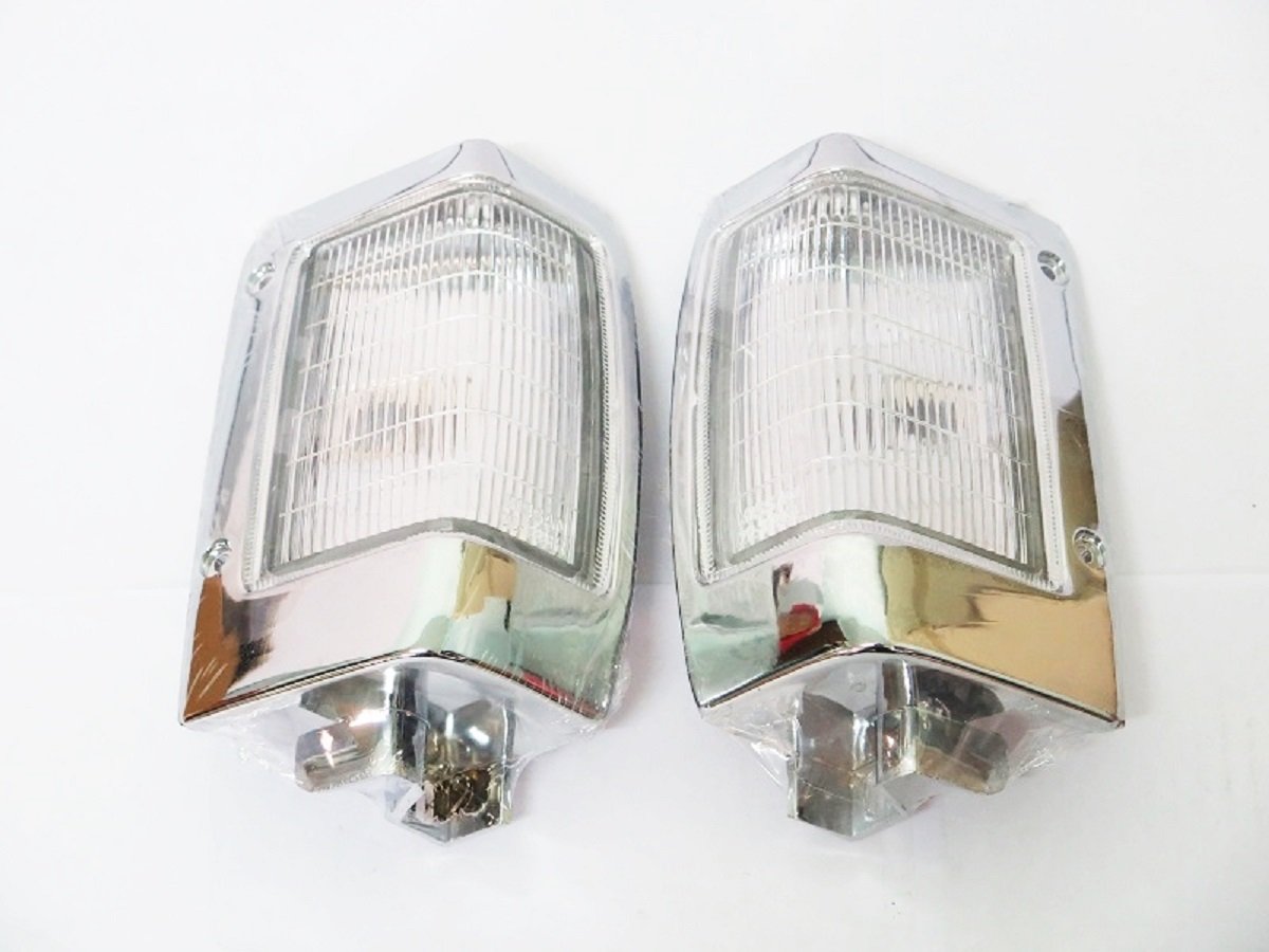 Chrome Corner Signal Lights Indicator for Nissan Navara D21 Pickup Year 1990-1997 Pair