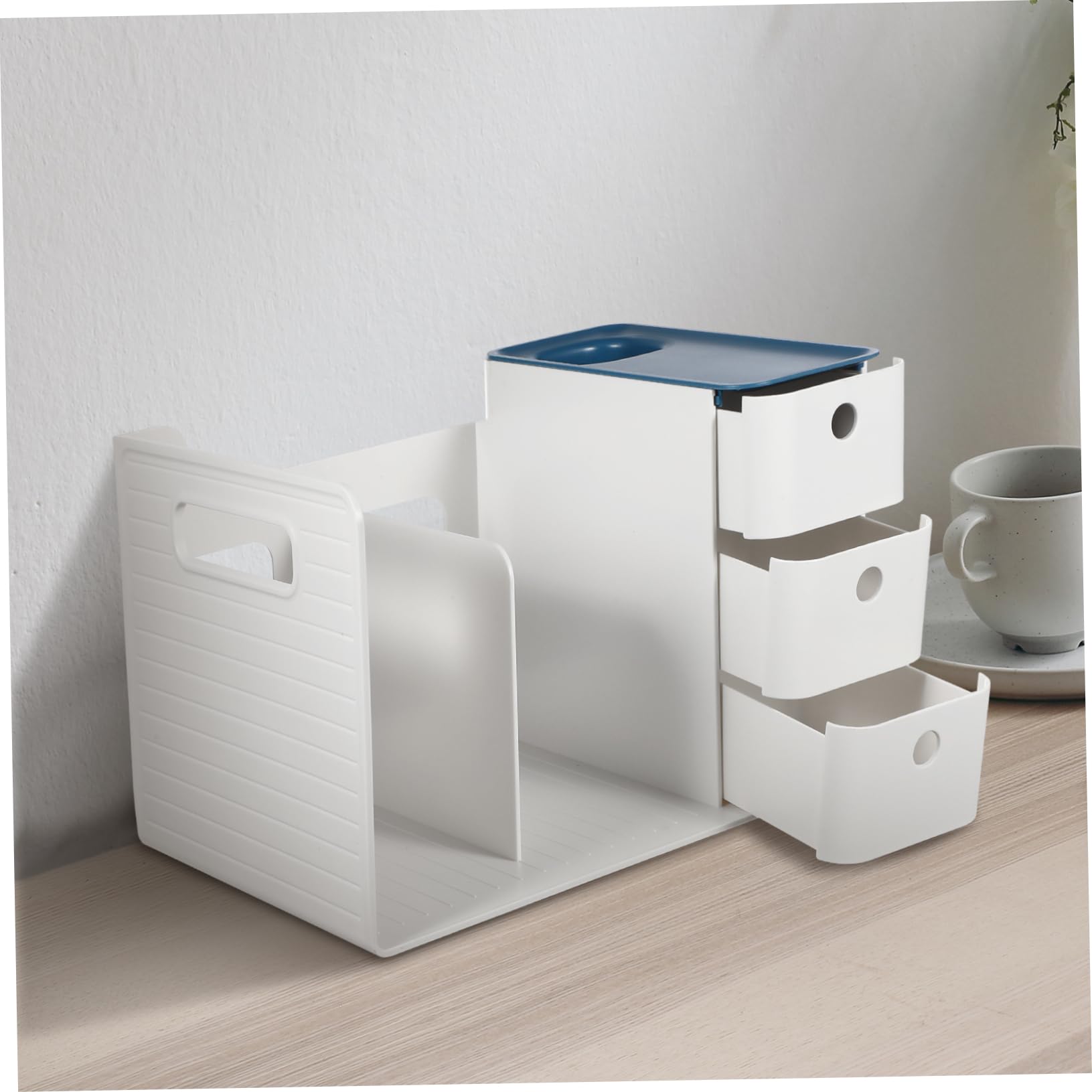 Didiseaon Organizer Per Scrivania in Plastica Capacità Per Cancelleria e Accessori Per Casa e Comodo e Resistente