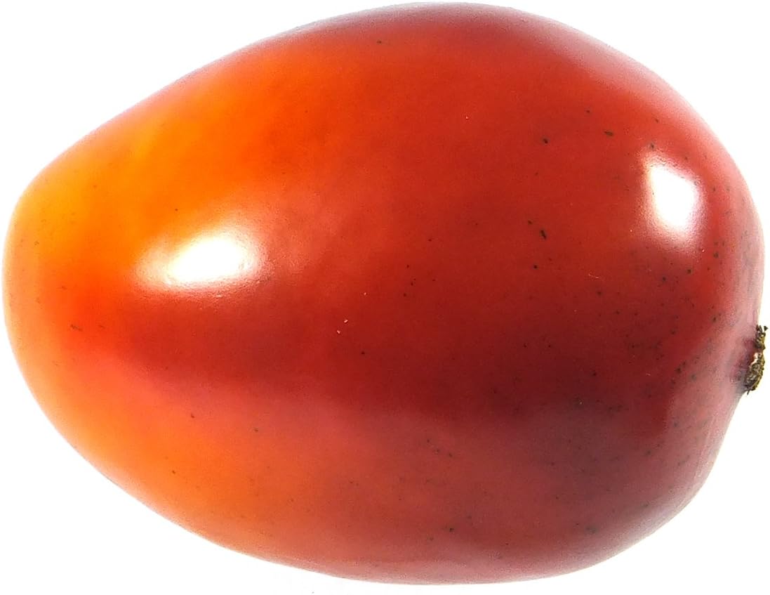 6pc Artificial Red Large Mango - Plastic Fruit Mangoes - Six Pieces