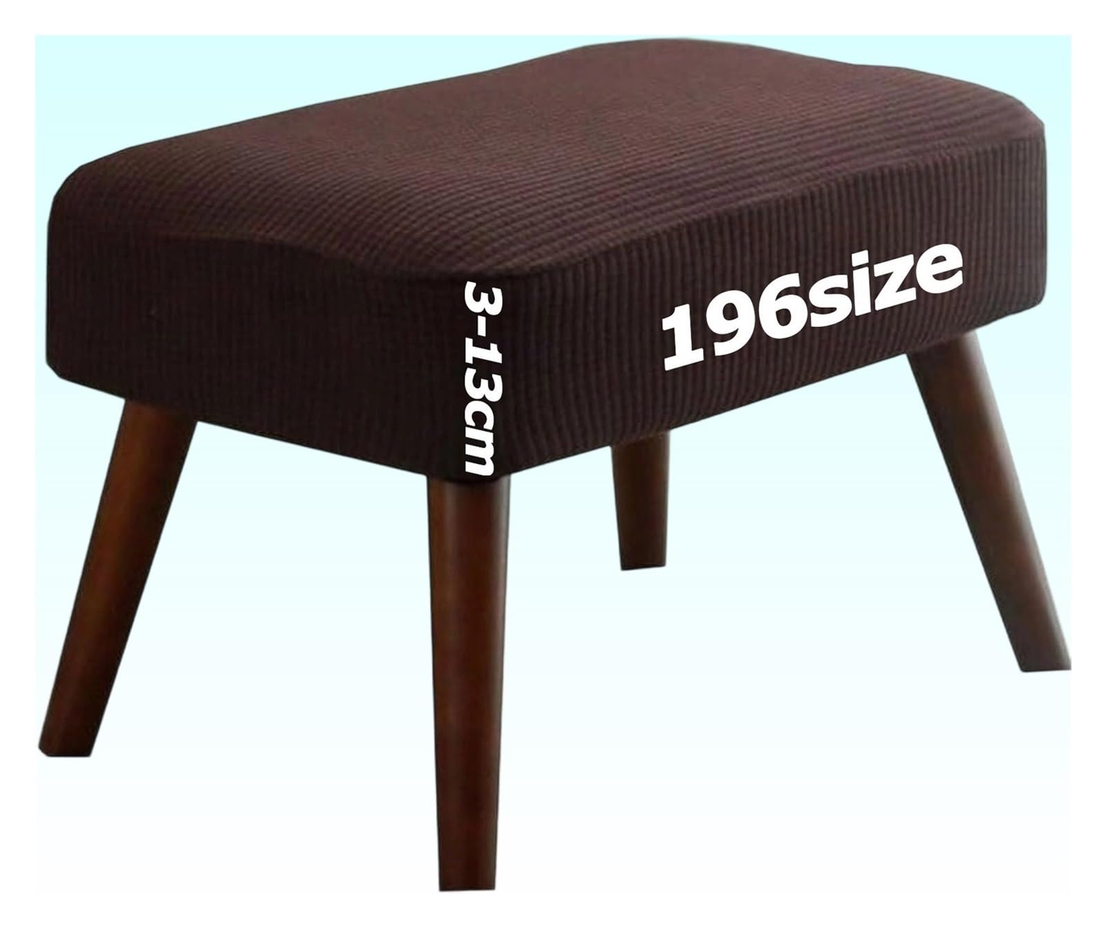 ZZDZW Housse De Chaise De Tabouret Extensible Carré Repose-Pieds Housse De Siege Couverture Pour Salle à Manger Bureau Hôtel Mariage (Color
