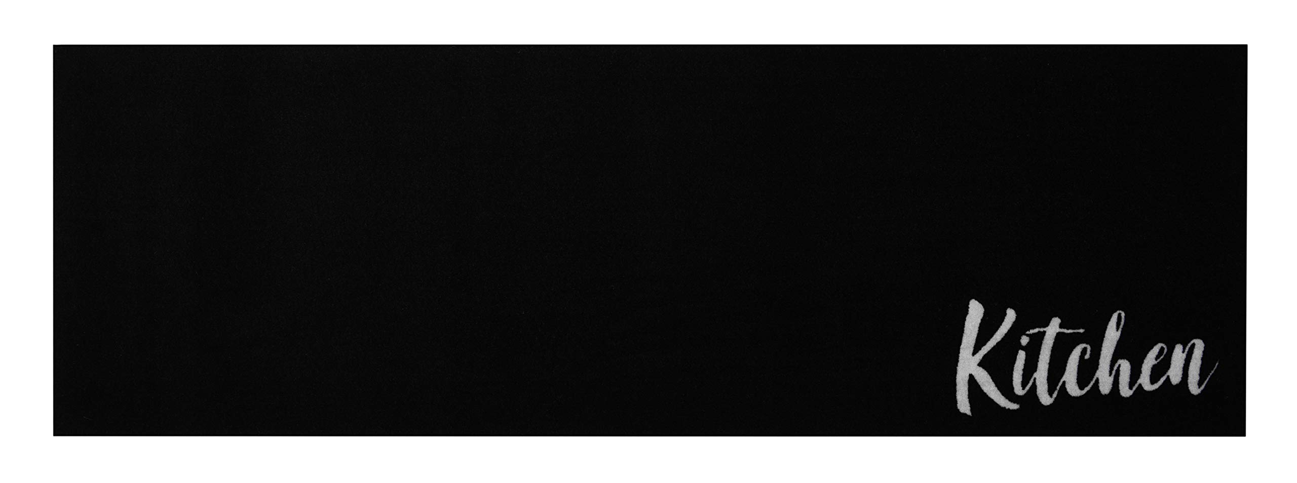 Zala Living Cook & Clean Läufer – rutschfest Teppichläufer Flachgewebe Kurzflor Teppich Küchenteppich Waschbar Küchenläufer Kitchen für Flur, Küche, Wohnzimmer – Schwarz Weiß, 50x150cm